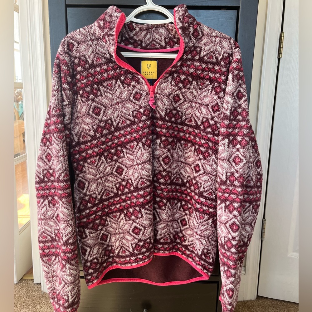 Prince and Fox Half Zip Sherpa